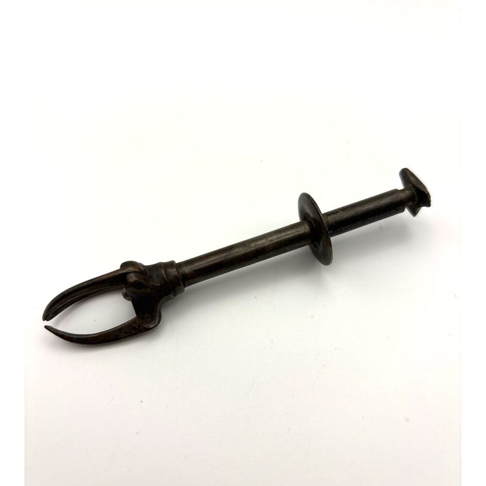 Antique Swedish Mechanical Tongs Sugar Cube Olive Pickle Grabber Made in Sweden